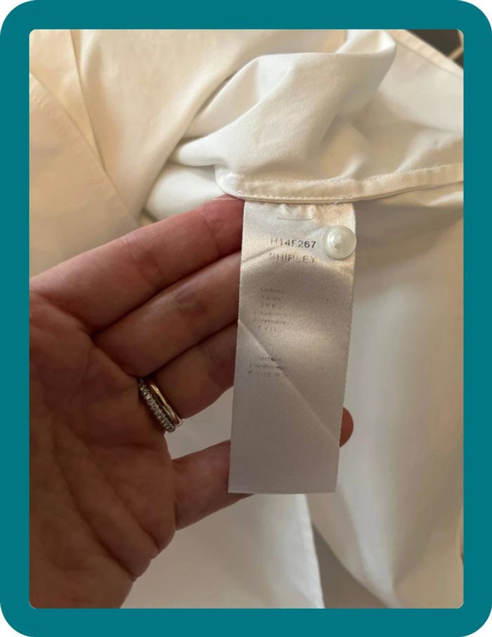 Chemise popeline blanche manches raglantes longues taille 36 - Anne Fontaine - photo numéro 8