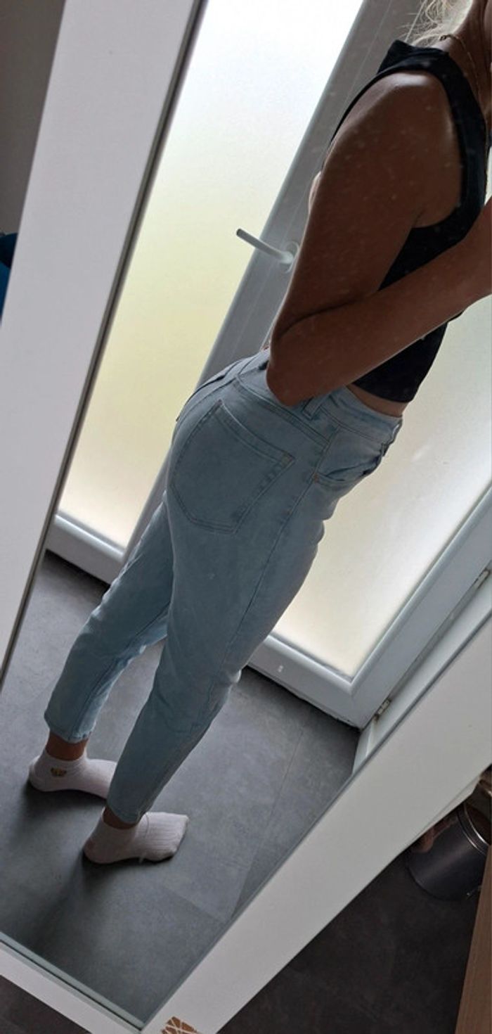 Jean bleu mom - photo numéro 3
