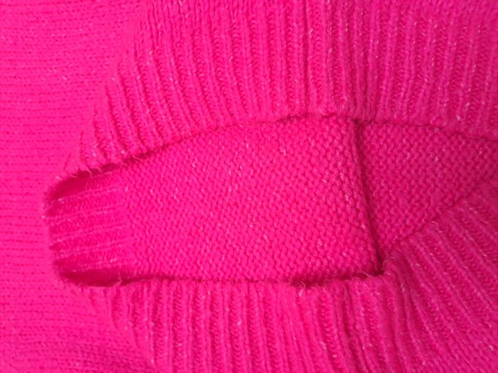 Pull col roulé rose taille L - photo numéro 5