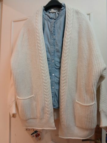 Gilet blanc taille L Promod