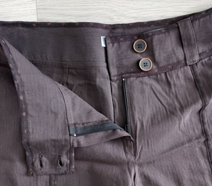 Pantacourt femme marron Mia Soana taille 38 - photo numéro 3