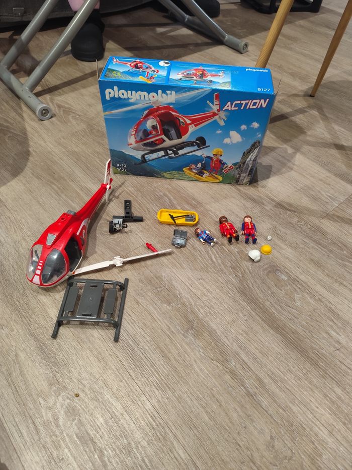 Hélicoptère pompier Playmobil