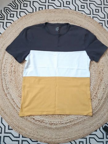 Tee shirt tricolore XS Kiabi