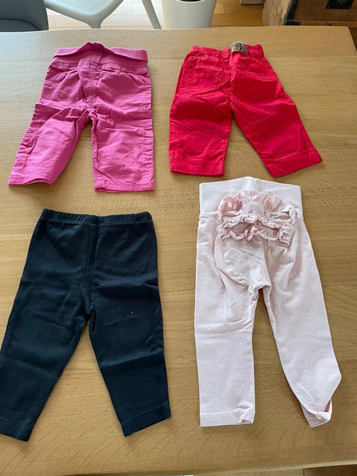 2 leggings et 2 pantalons 6 mois - photo numéro 2