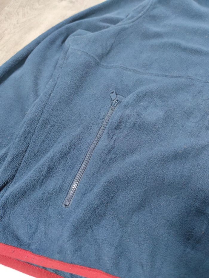 Veste Polaire à Capuche Full Zip Tommy Hilfiger Bleu Marine Logo Brodé Taille 2XL Homme - photo numéro 6