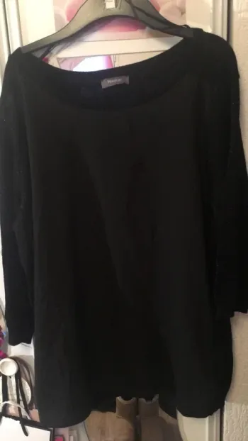 Pull en maille noir