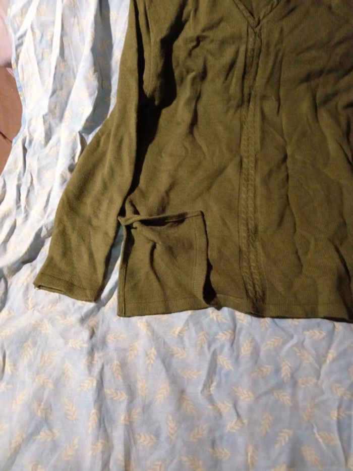 Pull femme col v manche longue - photo numéro 4