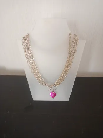 Magnifique collier trois rangs