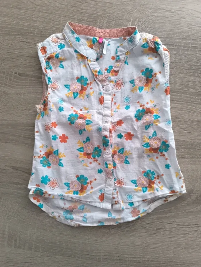 Chemise sans manches léger fleuri orchestra 4 ans