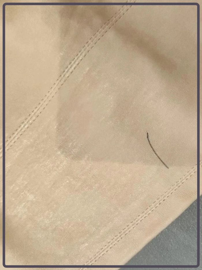 Pantalon cuir beige clair Plein sud taille 38 très bon état - photo numéro 7
