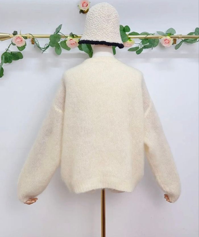 Gilet à manches longues en kid mohair - photo numéro 2