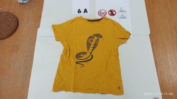 6A t-shirt manches courtes serpent en relief okaidi