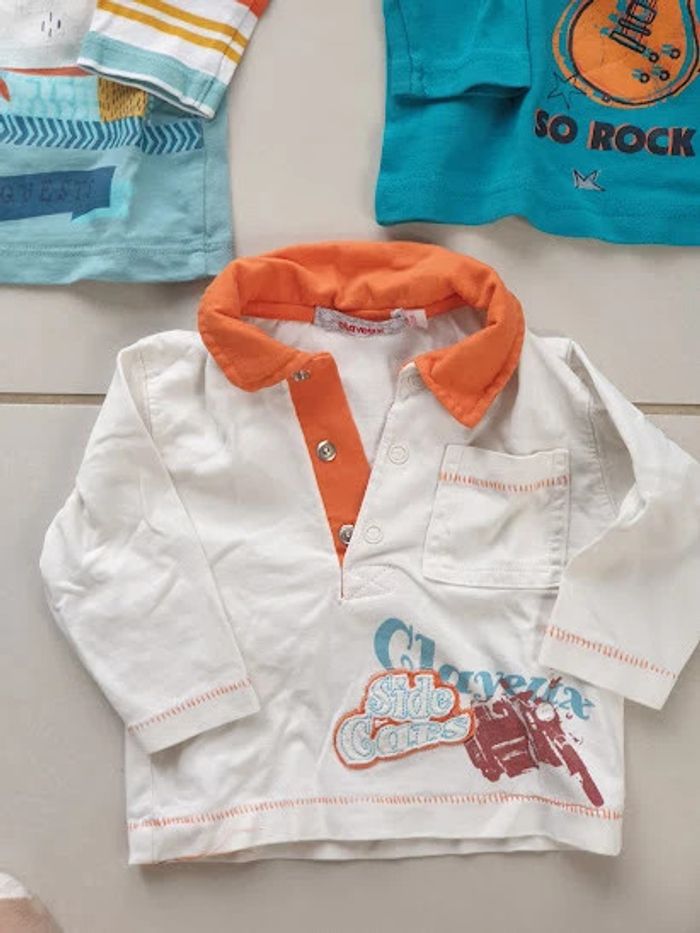 3 T- shirts Manche Longue 6 mois - photo numéro 4