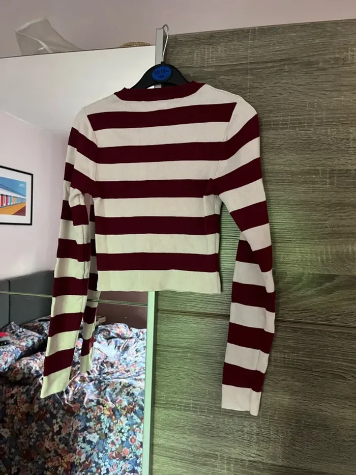 Pull fin crop top Zara S - photo numéro 3