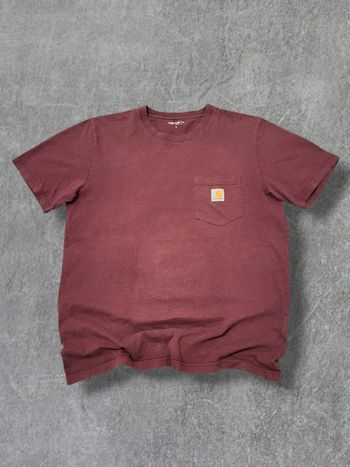 T-shirt Carhartt bordeaux 100% coton - L