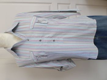 Très jolie blouse à rayures pastel - Taille 40/42 - Camaïeu - Très bon état