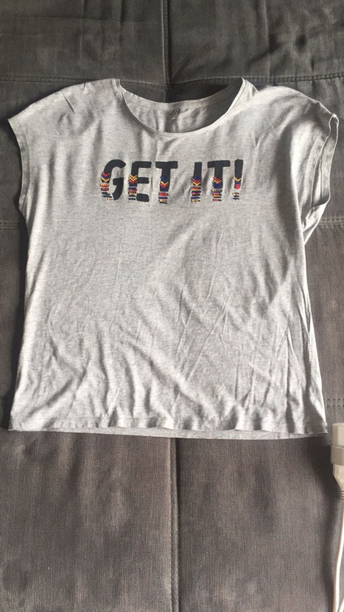 Tee-shirt gris Get it !