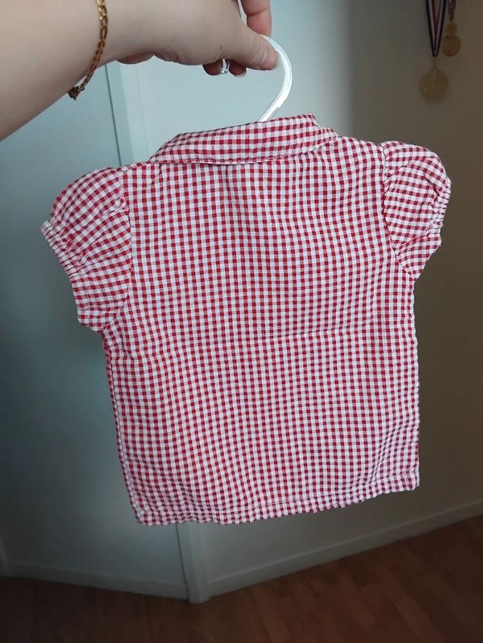 Chemise manche courte fille 6mois - photo numéro 6