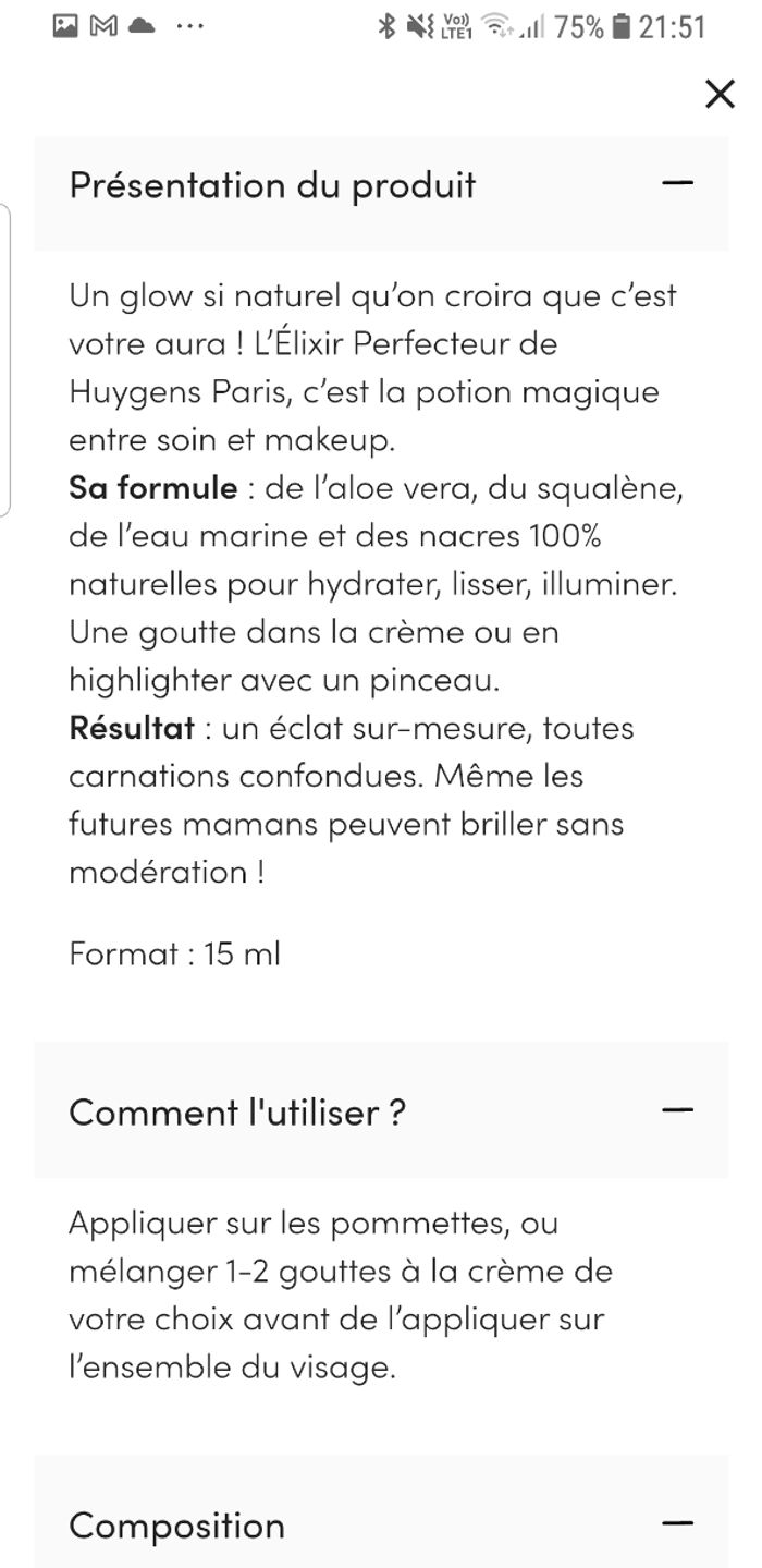 Gouttes éclat protectrices de teint Huygens NEUF - photo numéro 7