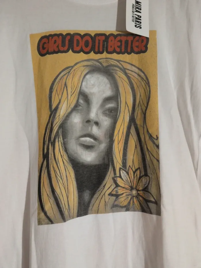 T-shirt Mira Paris blanc – Taille M et L – Neuf avec étiquette - photo numéro 2