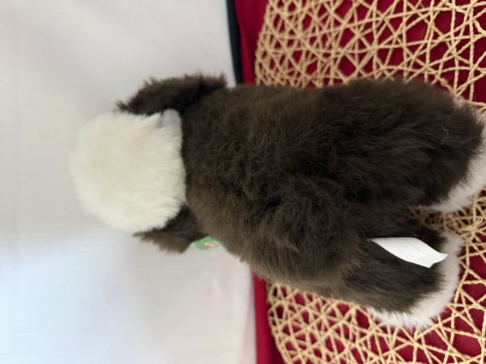 Peluche vintage chien de berger portant des lunettes - photo numéro 4