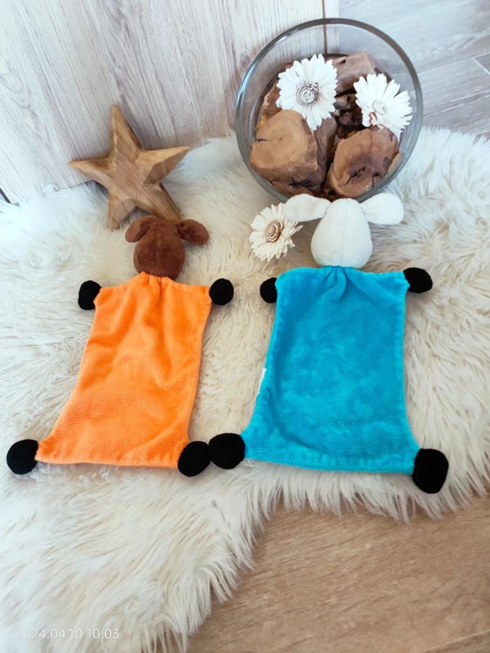 Lot de 2 doudou brioche - photo numéro 2