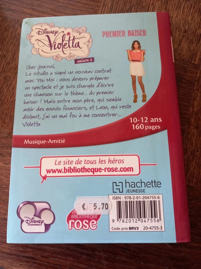 Livre de poche bibliothèque rose "violetta" - photo numéro 2