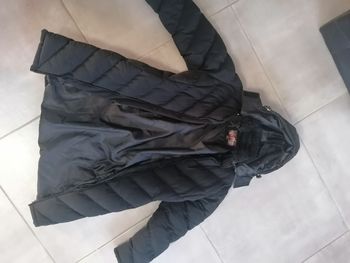 Manteau noir long et chaud taille S