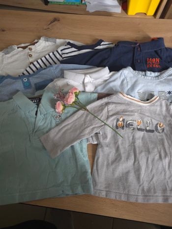 Lot t-shirts manches longue, 3 mois 🐬
