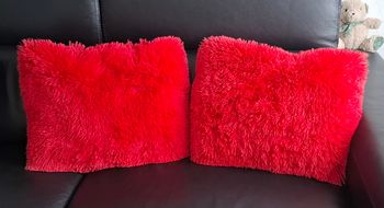 coussins rouges