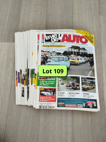 Lot de 20 magazines LVA la vie de l’auto année 2017-18 L0109