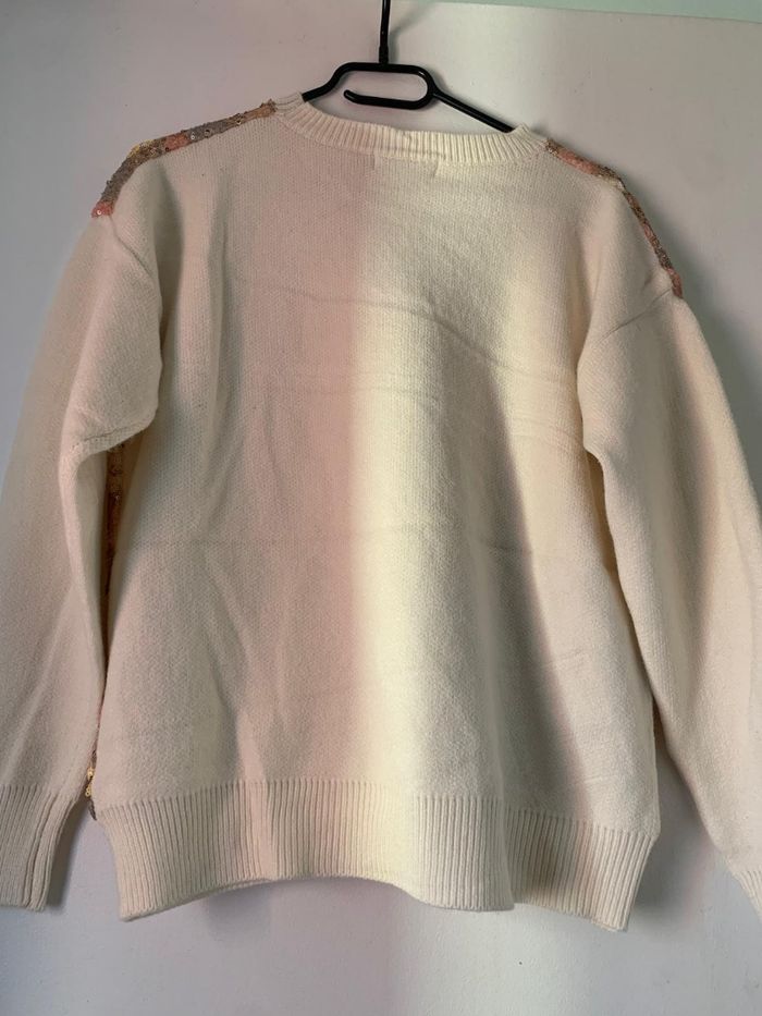 Pull d'hiver 💫💠bi-matière effet vintage - photo numéro 8