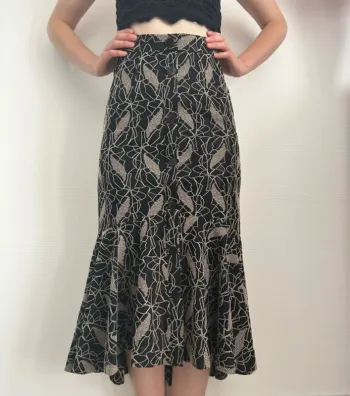 Jupe taille haute vintage