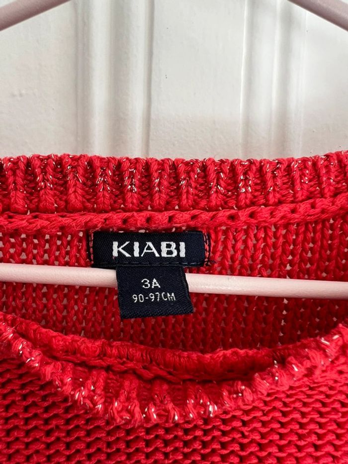 Pull kiabi rouge 3 ans - photo numéro 2