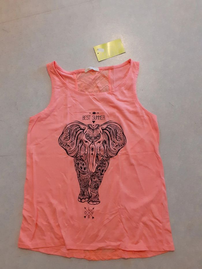 Débardeur orange Elephant