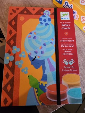 Art numéro sable coloré