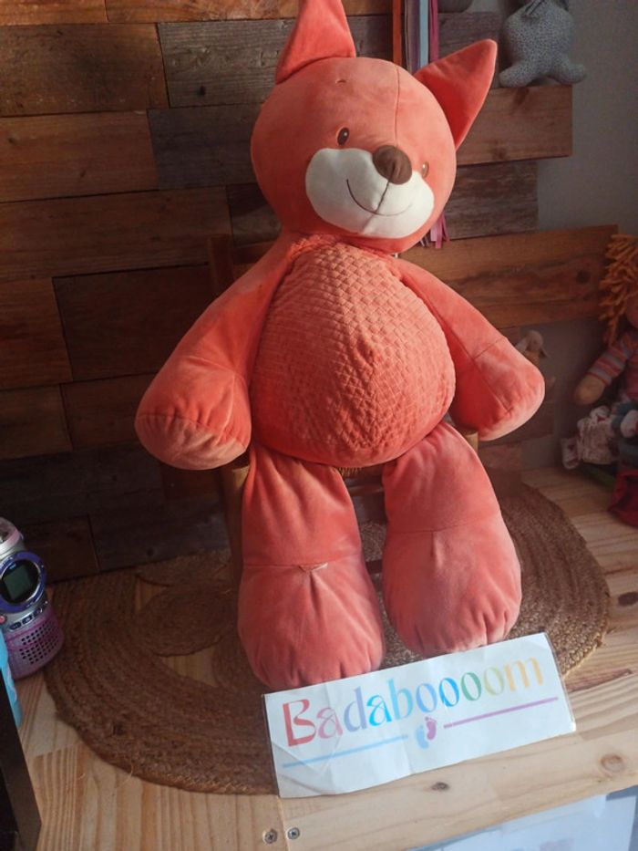 Peluche grand renard Nattou tbe - photo numéro 4