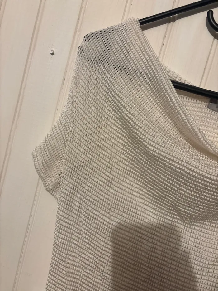 Top maille beige - photo numéro 3
