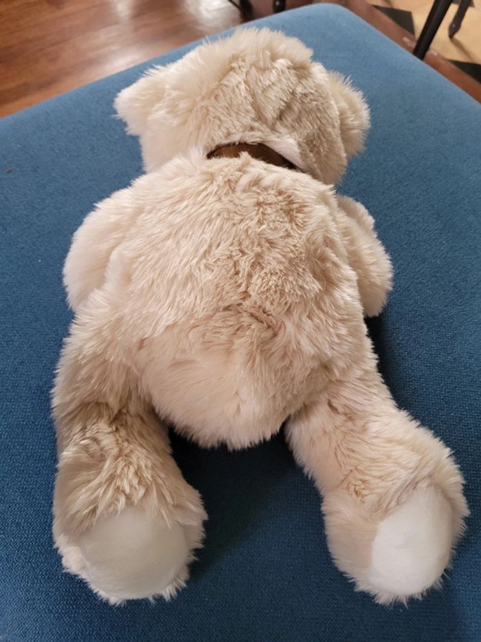 Grand Ours Steiff de collection 42cm noeud marron beige miel clair debout peluche - photo numéro 6