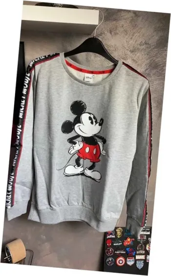 Sweat gris Disney Mickey Cache cache taille M