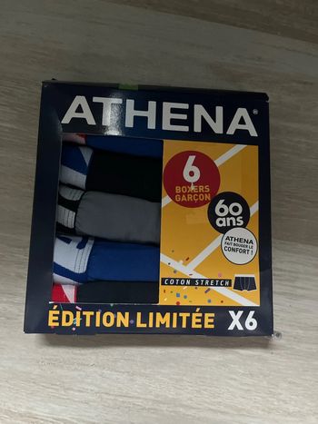 Lot de 5 boxers garçon 6/8 ans Athena