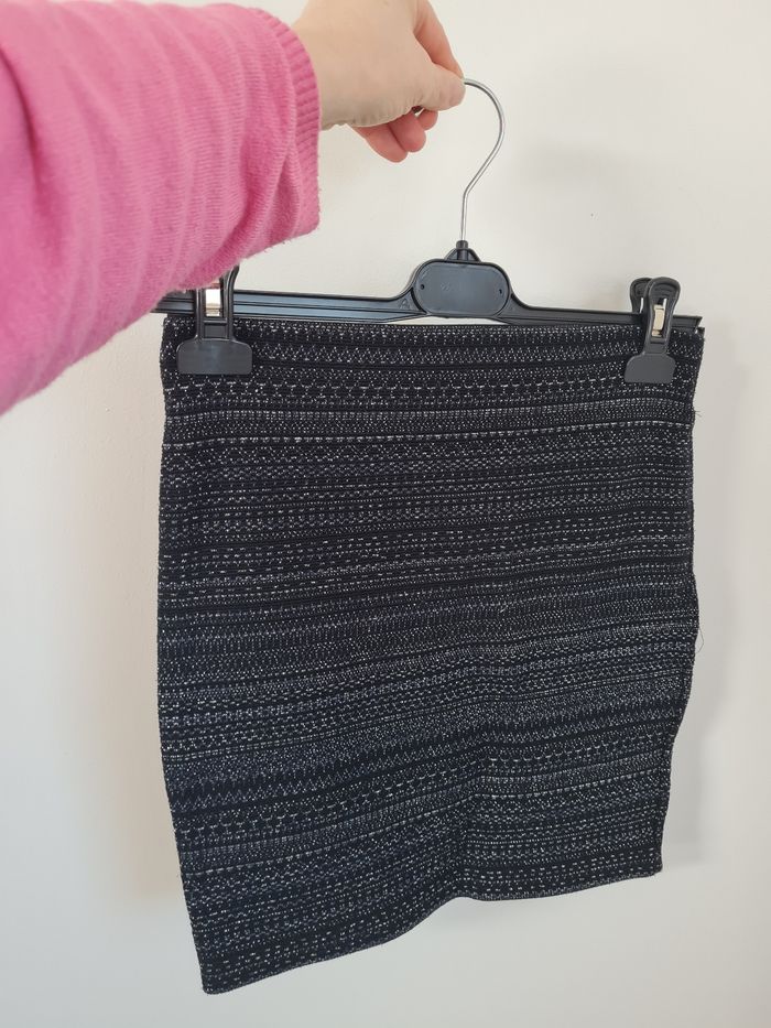 Jupe noire pailletée