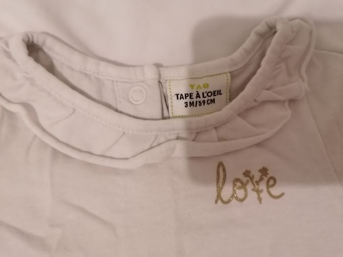T-shirt ML 3 mois - photo numéro 3