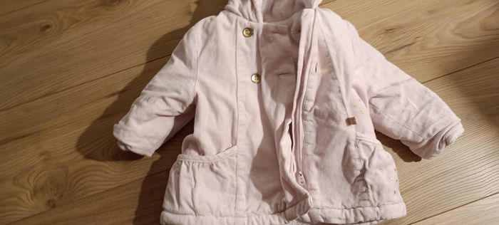 Adorable manteau hiver rose clair sucre d'orge 12 mois - photo numéro 2