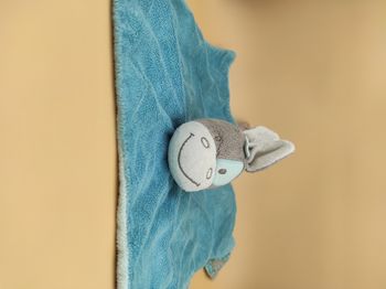 Doudou Plat Ane Gris et Bleu Nattou