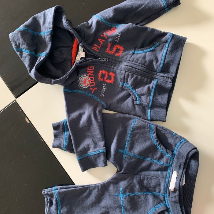 Ensemble Kitchoun 6 mois bleu