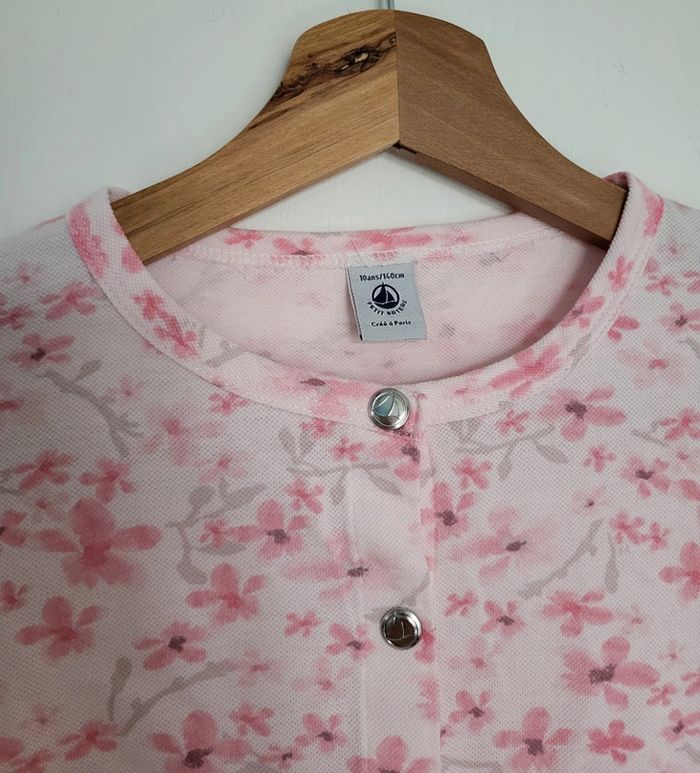 Gilet cardigan jacadi imprimé fleurs 🌸 10 ans impeccable - photo numéro 2