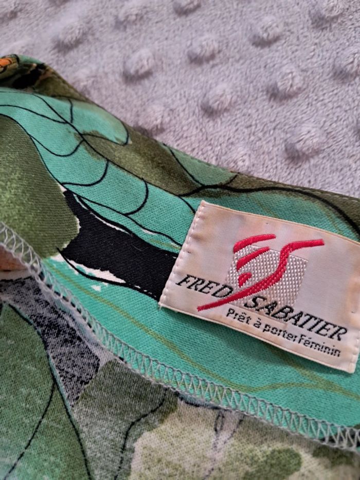 Haut fleuri vintage taille 44/46 - photo numéro 4
