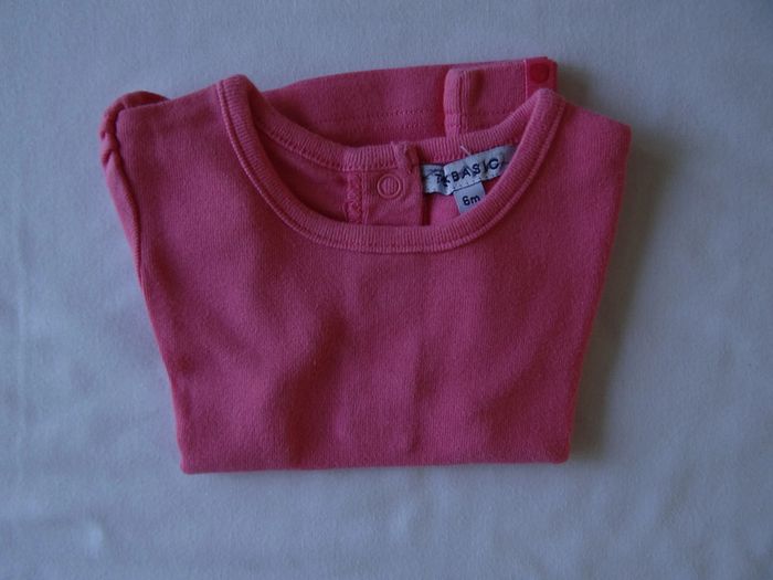 tee-shirt rose uni 6mois