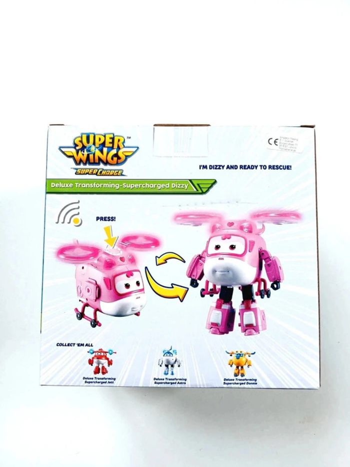 Figurine Super Wings Deluxe Transforming Supercharged Dizzy avec lumière et son 22x21cm - photo numéro 4